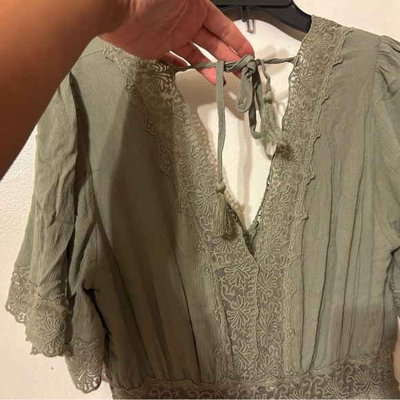 Ivy May Olive Green Maxi Dress - Picture 4 of 5